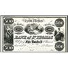 Image 1 : Bank of St.Thomas, 18xx (ca.1840-50's) Proof Banknote.