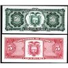 Image 2 : Banco Central Del Ecuador, 1966-1980 Specimen "TDLR"  Banknote Pair.