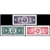 Image 2 : Banco Central Del Ecuador, 1966-1980 Specimen "TDLR"  Banknote Trio.