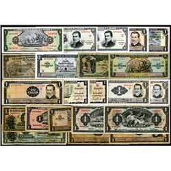 El Salvador. Group of 22 notes