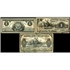 Image 1 : Banco Americano & Banco Internacional de Guatemala, 1919-23, Trio of Issued Banknotes