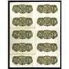 Image 2 : Uncut Sheet of 1947 North Korean Notes - U.S. Military Related.