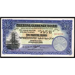 Palestine Currency Board, 1929 High Grade Issue Banknote, One of 2 Sequential Notes Being Offered.