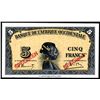 Image 1 : Banque De L'Afrique Occidentale, 1942 Specimen Banknote.