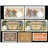 Image 1 : Lot of 7 notes, Includes French West Africa, 1936 and 1942, 25 Francs, P-22 and P-27, VF, one with a