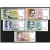 Image 1 : Bank of Mauritius, 1998 "Error" Issue Set of 5 Notes.`