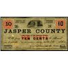 Image 1 : Jasper County, By Order of the Inferior Court, 1862 Obsolete Scrip Note.