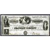 Image 1 : Franklin Company  Stock Certificate Looks Like an Obsolete Banknote.