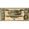 Image 1 : CSA, February 1864 Issued Banknote with "In Memoriam" Overprint on Back.