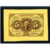 Image 1 : U.S. Fractional Currency, First Issue, 5 Cents, Uniface Wide Margin Front Specimen, Fr.1231spwmf.