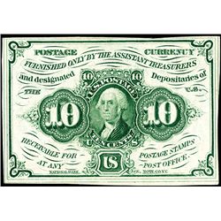 First Issue 10 Cent Fractional.