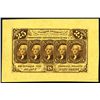 Image 1 : First Issue, 25 Cents, Uniface Wide Margin Front Specimen, Fr.1282spwmf.