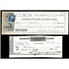 Image 1 : Marine Bank Check Pair with whaling Vignettes.