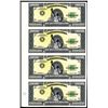Image 1 : U.S. $1,000,000 Bill by ABNC Uncut Specimen Sheet of 4 notes.
