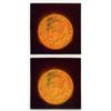 Image 1 : Holograph of U.S. 50 cents 1989 Kennedy Half Dollar, Uncut Pair.