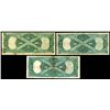 Image 2 : Trio of U.S. Large Size $1 Legal Tender Notes. 1923.