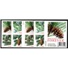 Image 1 : USA, 2010, Holiday Evergreens Forever Stamp Booklet w/Die Cutting Omitted ERROR