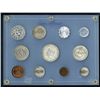 Image 1 : Coins of Israel, 1949-54, Set of 11 in Capital Holder