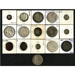 Mexican Silver Coins. 1773-1908.
