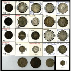 Mostly South American Silver Coins.