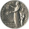 Image 1 : 1915-S Pan-Pacific Commemorative Half Dollar. EF details, cleaned.