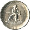 Image 2 : 1936-D Cincinnati Commemorative Half Dollar. NGC MS 64. Very Choice BU.