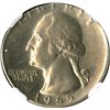 Image 1 : 1965 Special Mint Set Washington Quarter Struck on a Nickel Planchet. Graded Mint Error NGC MS 65.