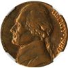 Image 1 : 1980 Jefferson Nickel Struck on Cent Blank. Graded Mint Error NGC AU 58 BN.