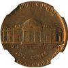 Image 2 : 1980 Jefferson Nickel Struck on Cent Blank. Graded Mint Error NGC AU 58 BN.