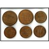 Image 2 : Complete Set of 1876 Centennial International Exposition Wooden Medals.