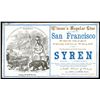 Image 1 : Winslow's Regular Line for San Francisco, "Syren", ca. 1850-60's Clipper Ship Card.