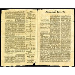 Missouri Gazette, Tuesday, July 26, 1808, St. Louis, Louisiana, Volume 1, No.3.