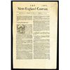 Image 1 : The New England Courant, No. 80, 1723 (Reprinted in 1856) Facsimile of First Paper Printed by Benjam