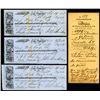 Image 1 : Wells, Fargo & Co. 1858 Trio of Checks with Wells Fargo Collection Envelope & Instructions.