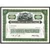 Image 1 : General Motors Corp., 1946 Specimen Stock Certificate.
