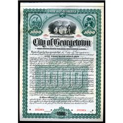 City of Georgetown 1902 Specimen Bond.