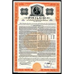 Philco Corp. 1959. Bond Specimen.