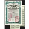 Image 1 : Gouvernement de La Republique Chinoise Bon Tresor, 8% 500 Francs Bond.
