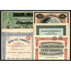 European Bond and Share Assortment.