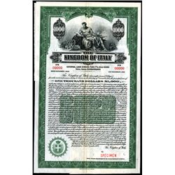 Kingdom of Italy, 1925 Specimen Bond.