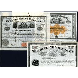 Michigan Mining Trio, ca. 1865-1872.
