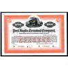 Image 1 : Port Inglis Terminal Co. 1905 Specimen 5% Freight Certificate Bond.