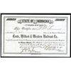 Image 1 : Crete, Milford & Western Railroad Co., 1890 Stock Certificate.