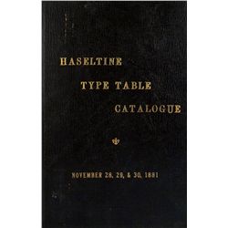 Haseltine's "Type Table"