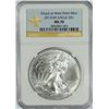 Image 1 : 2013 W SILVER EAGLE STRUCK AT WEST POINT NGC MS70 BROWN LABEL