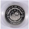 Image 2 : 2000 LIBERIA $10 SILVER ROBERT E LEE