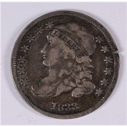 1833 BUST DIME VF/XF