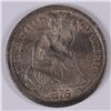 Image 1 : 1876-CC SEATED DIME AU-58 (NICE ORGINAL TONING)