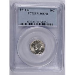 1944-D MERCURY DIME PCGS MS-65 FB