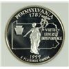Image 2 : 1999-S SILVER PROOF STATEHOOD QUARTER (PA) NGC PF-69 ULTRA CAMEO
